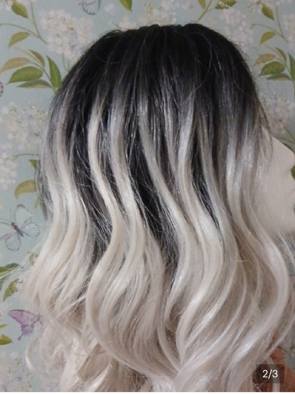 Women’s Ombre Wavy Wig - Blonde to Dark Brown & Rose Blonde Options - Picture 3 of 5